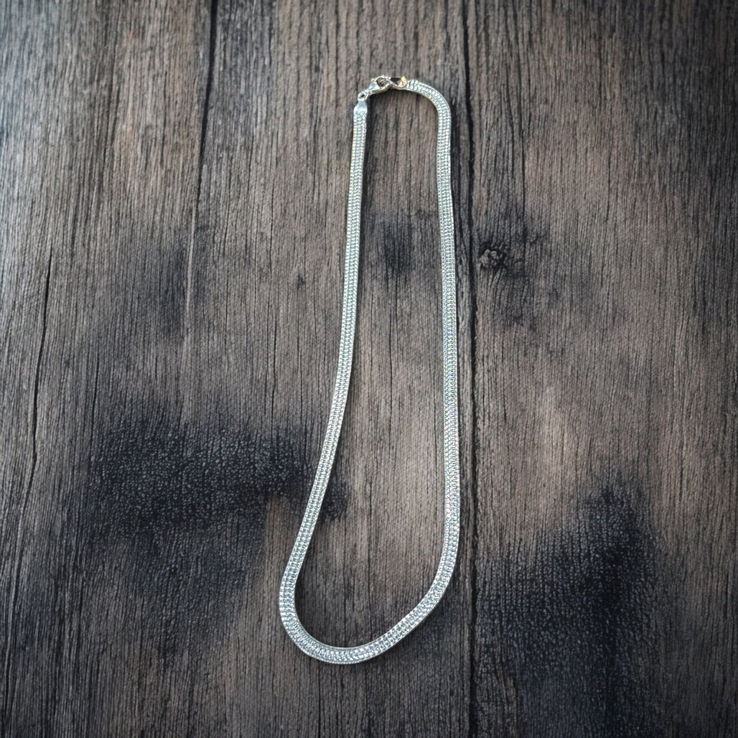 Silver Herringbone necklace