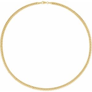 14K Yellow Gold 4.35 mm Miami Cuban Curb 18" Chain
