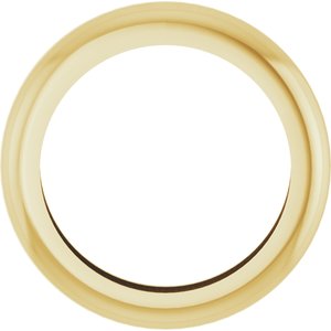 14K Yellow Gold 4 mm Dome Stackable Ring Size 7