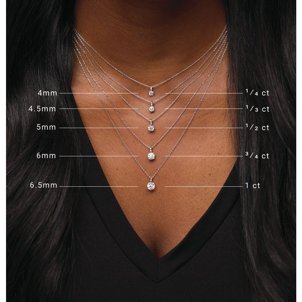 14K Yellow Gold 1/2 CT Lab-Grown Diamond 18" Necklace