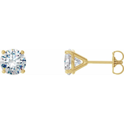 14K Yellow Gold 1/2 CTW Natural Diamond Cocktail-Style Earrings