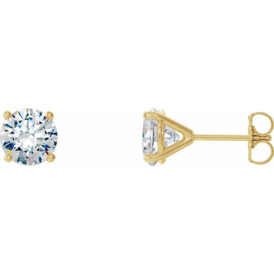 14K Yellow Gold 1/2 CTW Natural Diamond Cocktail-Style Earrings