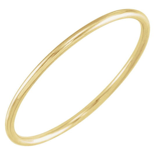 14K Yellow Gold Stackable Ring