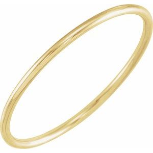 14K Yellow Gold Stackable Ring Size 7