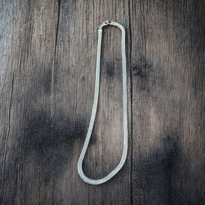 Silver Herringbone necklace