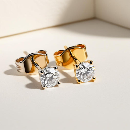 Gold Diamond Studs
