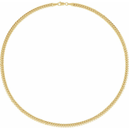 14K Yellow Gold 4.35 mm Miami Cuban Curb Chain