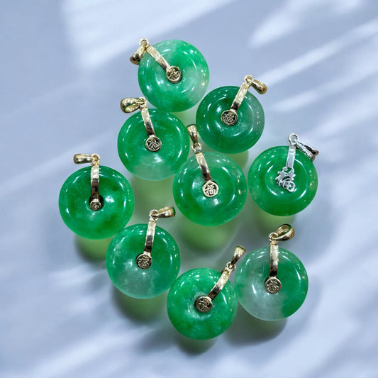 Mini 18k Jade donuts