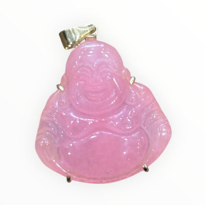 Mini 14k Gold color jade laughing Buddha