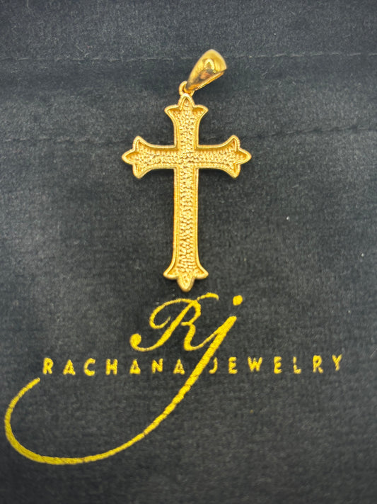 18k Cross Pendant