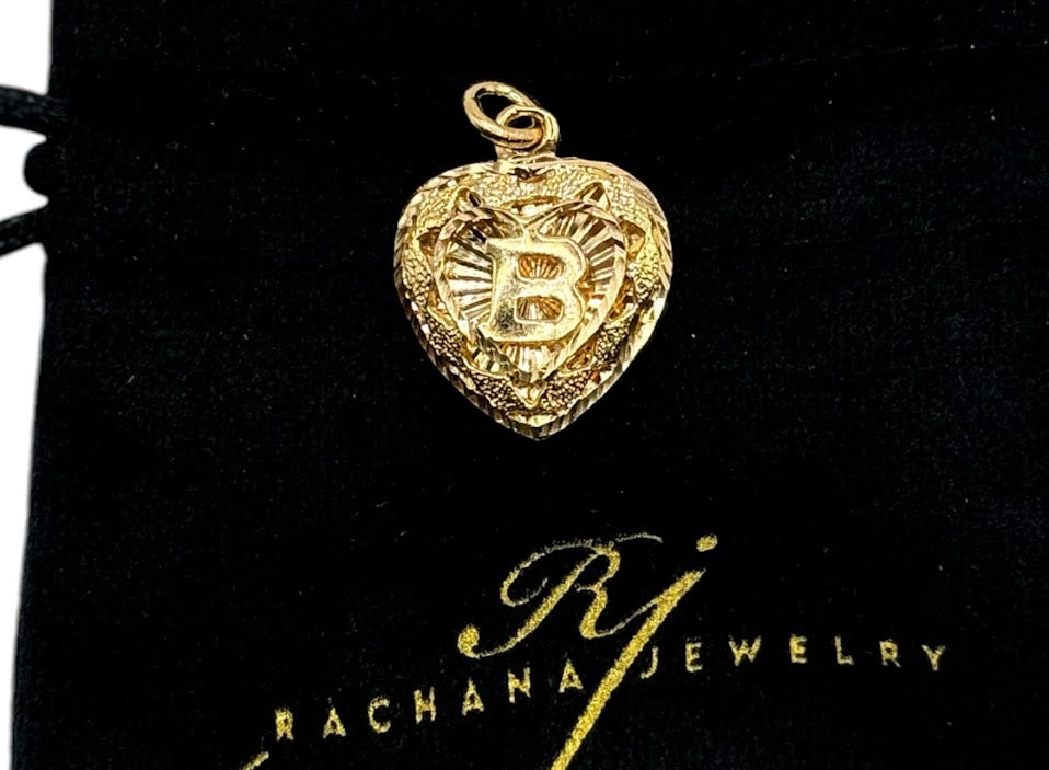 Heart Letter Pendants