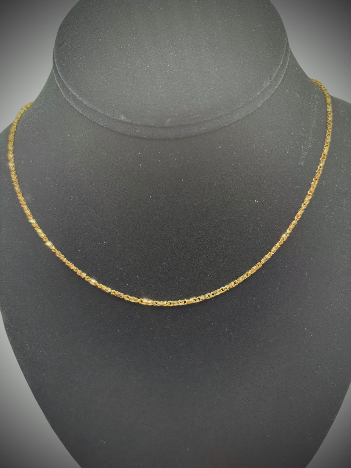 18k Diamond Barrel Chain