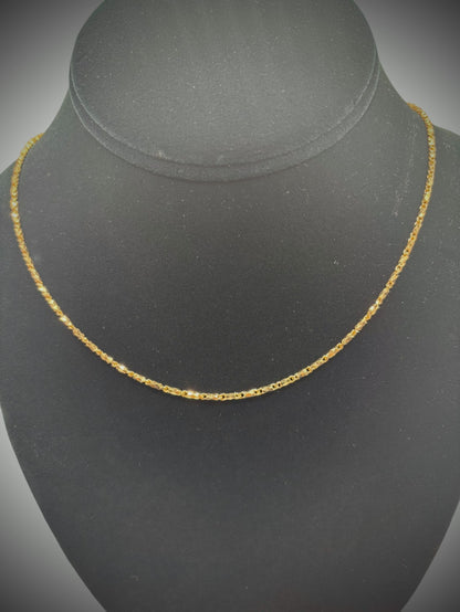 18k Diamond Barrel Chain